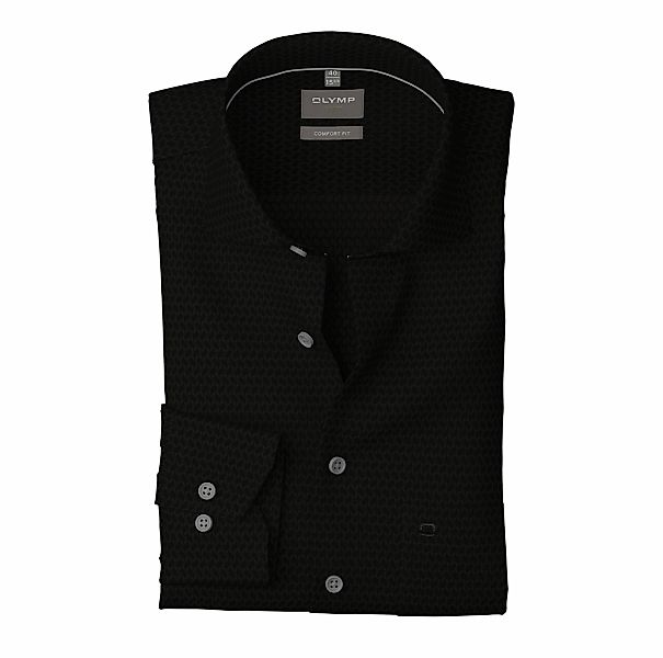 OLYMP Langarmhemd "Luxor comfort fit", Struktur - Satin, comfort fit, Busin günstig online kaufen