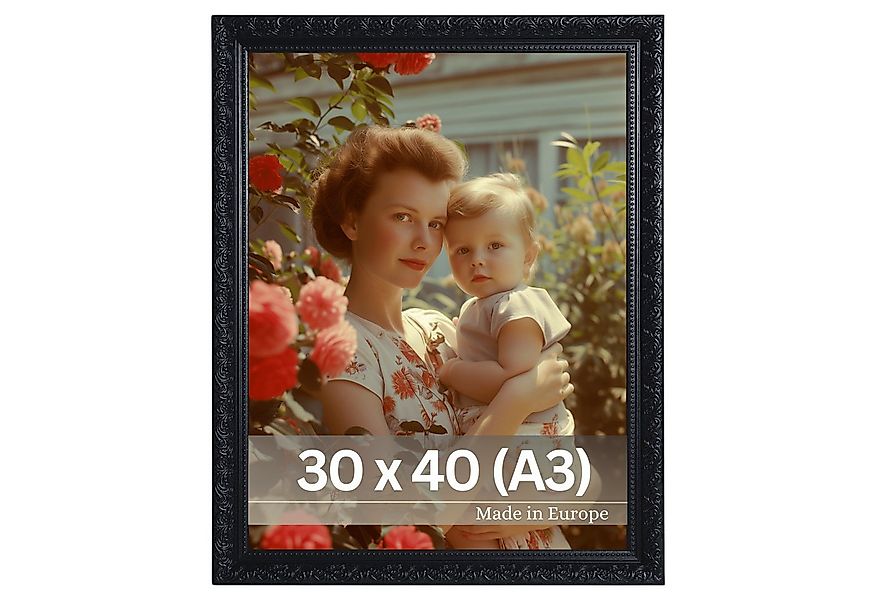 Victor (Zenith) Bilderrahmen Rubens, Bilderrahmen 30x40 cm Schwarz A3, Bild günstig online kaufen