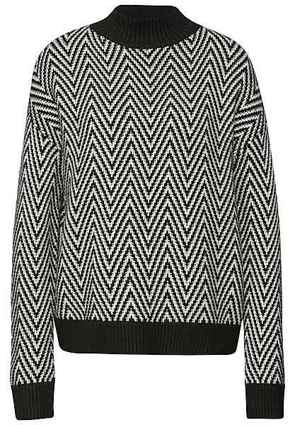 STREET ONE Wollpullover STREET ONE / Da.Strick / jacquard_turle neck_sweate günstig online kaufen