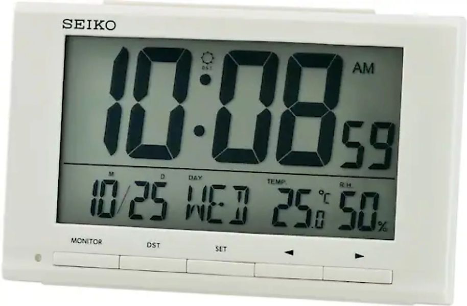 Seiko Quarzwecker »LCD-Wecker Weiß, QHL090W« günstig online kaufen