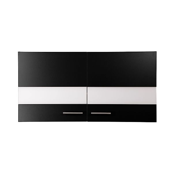 Respekta Küchen-Oberschrank Merle 110 cm Schwarz günstig online kaufen