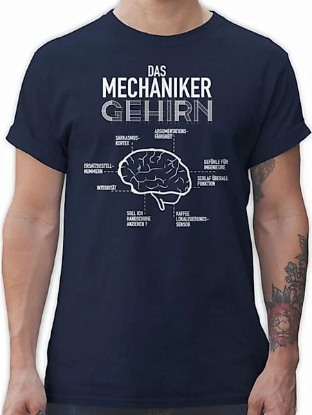 Shirtracer T-Shirt Das Mechaniker Gehirn Handwerker Geschenke günstig online kaufen