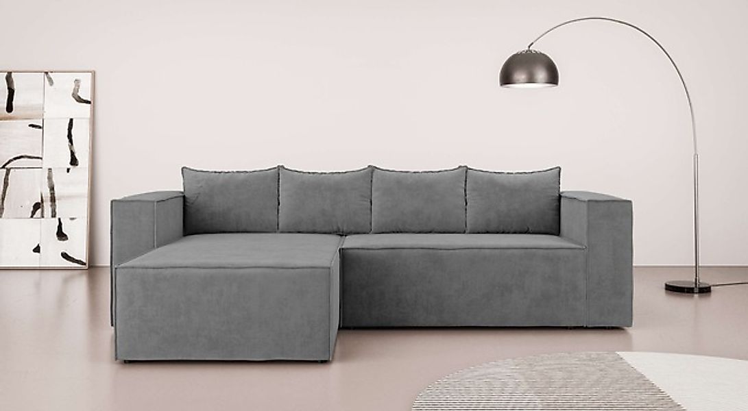Home affaire Ecksofa »LINCOLNVILLE mit Bettfunktion und Bettkasten, Maße B/ günstig online kaufen