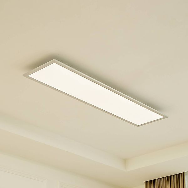 Arcchio LED-Panel Lyndra, 120 cm, silber, Alu, dimmbar, CCT günstig online kaufen