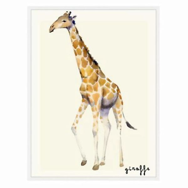 Milan Moon Wandbild Giraffe weiß Gr. 60 x 80 günstig online kaufen