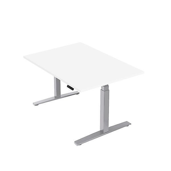 boho office® Schreibtisch Basic Line, Silber günstig online kaufen