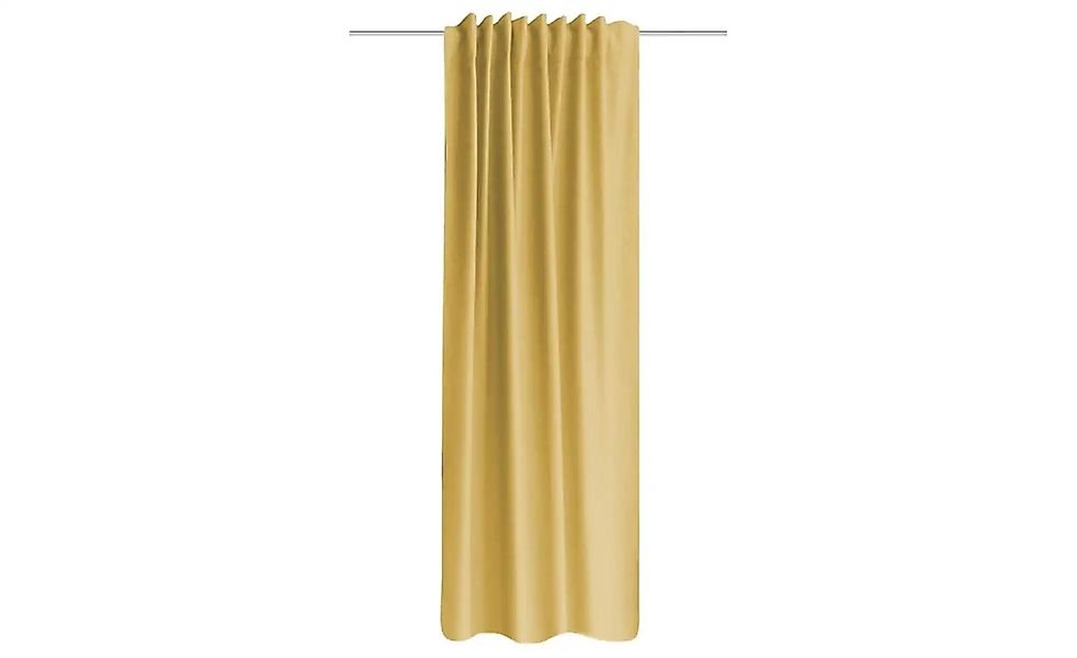 HOME Wohnideen Fertigschal   ¦ gelb ¦ Synthetik ¦ Maße (cm): B: 135 H: 300 günstig online kaufen