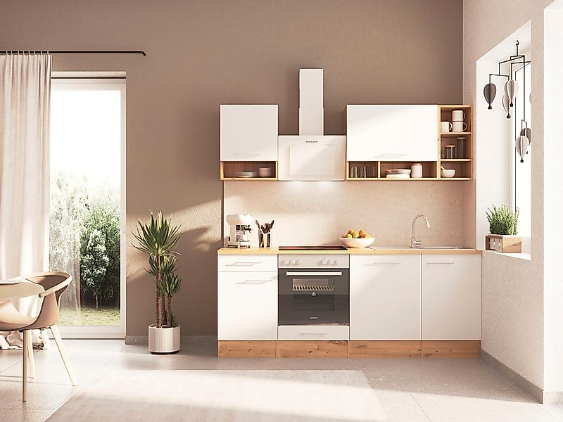RESPEKTA Küche "Hilde" Breite 220 cm, wechselseitig aufbaubar, exkl. Konfig günstig online kaufen