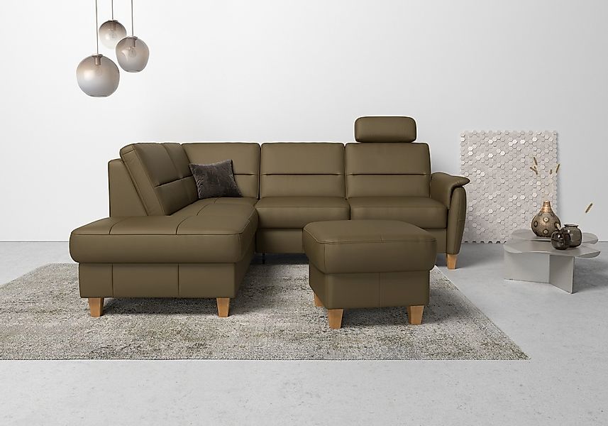 Home affaire Ecksofa "Palmera L-Form, B: 236 cm" optional Bettfunktion & Be günstig online kaufen