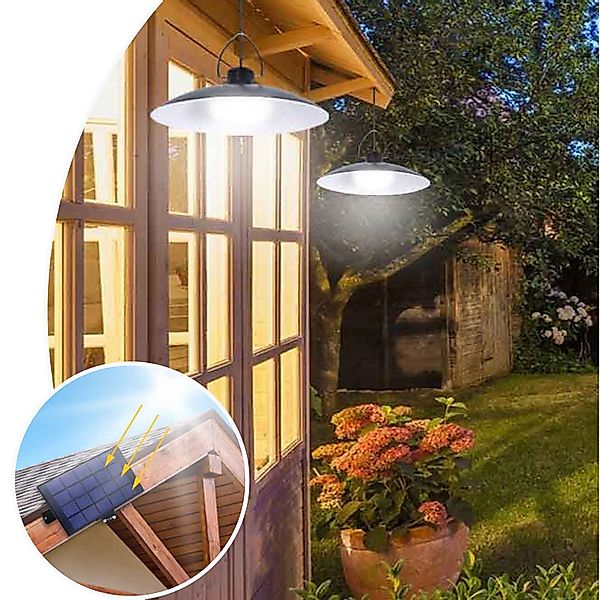 MUPOO LED Solarleuchte Solar Hängelampen 1/2/3/4 günstig online kaufen