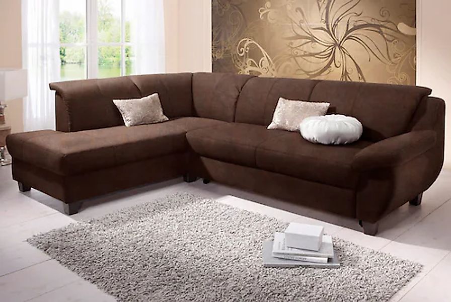 Home affaire Ecksofa "Yesterday L-Form, B/T: 254/186 cm, belastbar bis 140k günstig online kaufen