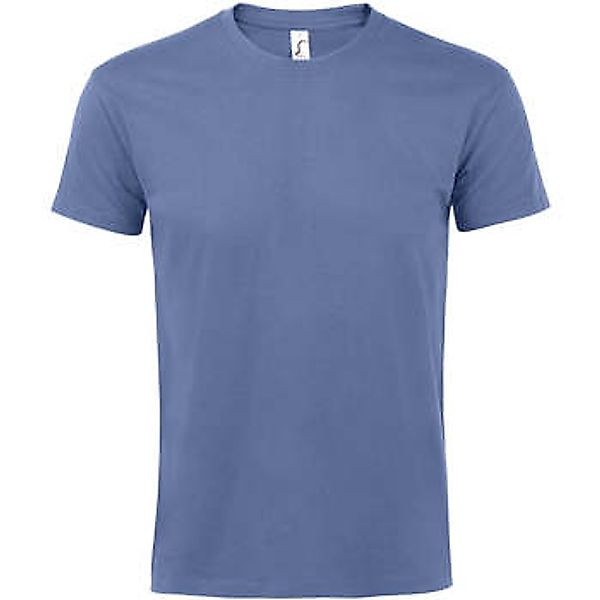 Sols  T-Shirt IMPERIAL camiseta color Azul-100% algodón semi-peinado günstig online kaufen
