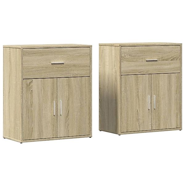 vidaXL Sideboards 2 Stk Sonoma-Eiche 60x31x70 cm Holzwerkstoff 3276548 günstig online kaufen