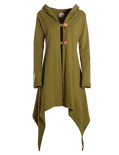 Vishes Langjacke Zipfeljacke Asymmetrischer Boho Cardigan mit Kapuze und Ho günstig online kaufen