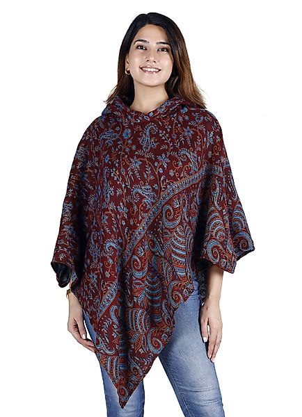 Guru-Shop Langjacke Poncho mit Kapuze, Goa günstig online kaufen