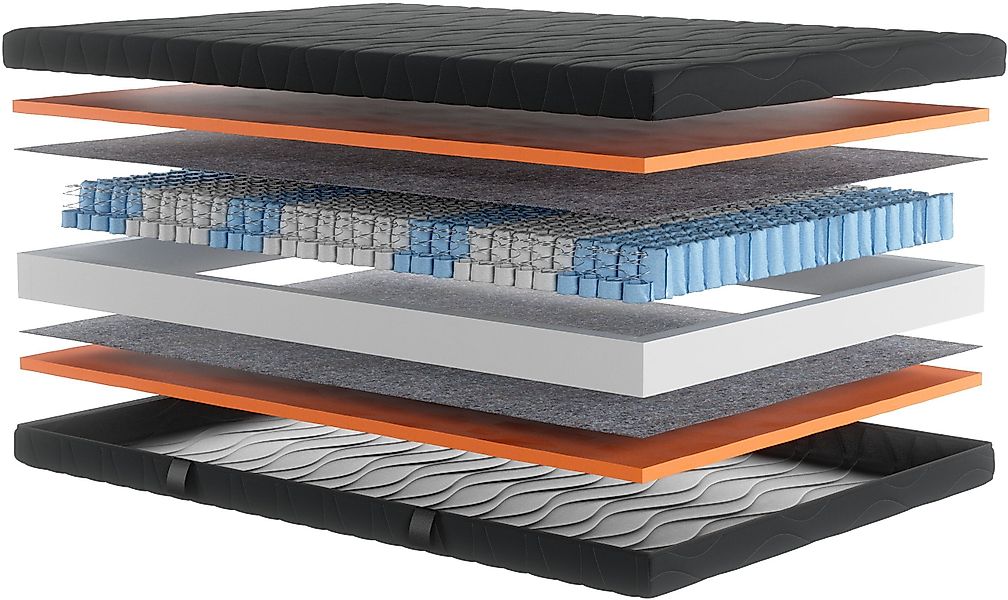 Taschenfederkernmatratze Black Diamond Comfort, Matratze 90x200, günstig online kaufen