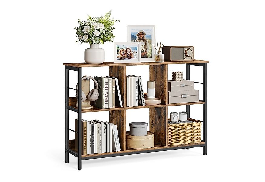 VASAGLE Bücherregal Aufbewahrungsregal, Standregal mit 6/8/9 Fächern günstig online kaufen