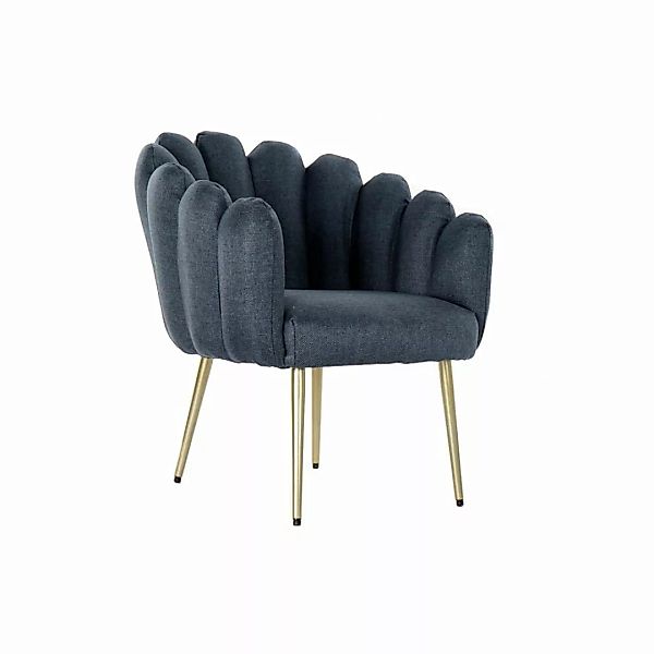 Sessel Dkd Home Decor 8424001819751 Blau Metall Polyester (67 X 64 X 77 Cm) günstig online kaufen