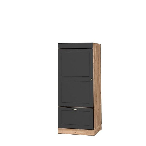 Vicco Mikrowellenschrank Fame-Line Anthrazit-Gold/Goldkraft Eiche 60 cm günstig online kaufen
