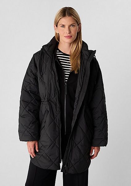comma Wintermantel Outdoor-Mantel Weite Cape-Jacke mit Rautensteppung günstig online kaufen