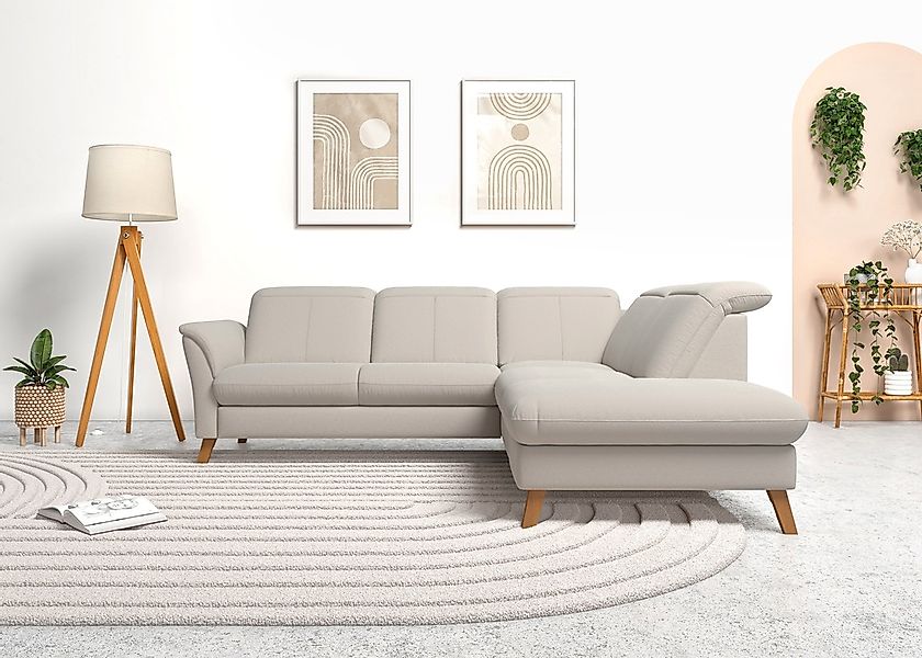 sit&more Ecksofa »Romero L-Form«, wahlweise mit oder ohne TV-Funktion, Bett günstig online kaufen