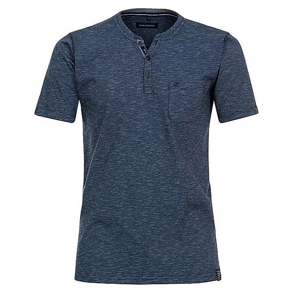 CASAMODA Rundhalsshirt Große Größen Herren Henley T-Shirt blau fein gestrei günstig online kaufen