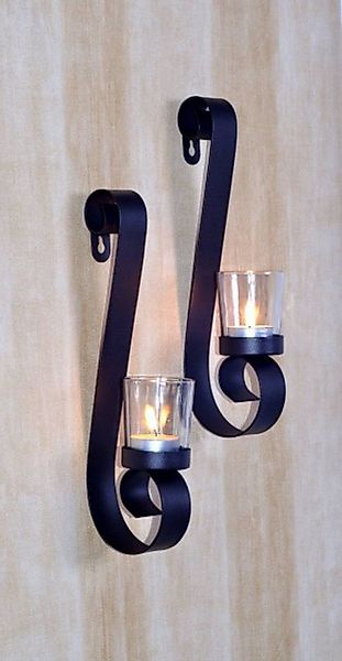 Gravidus Wandkerzenhalter Wandkerzenhalter 2er Set Teelichthalter Deko günstig online kaufen