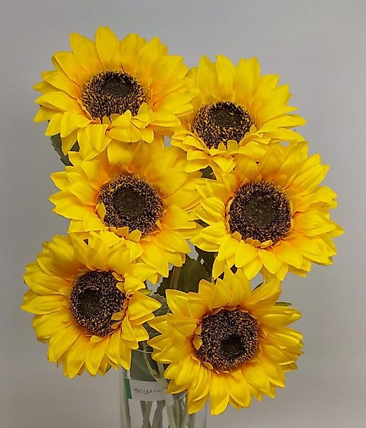 Kunstblume Gelb, Durchmesser 20 cm, Emerald, günstig online kaufen