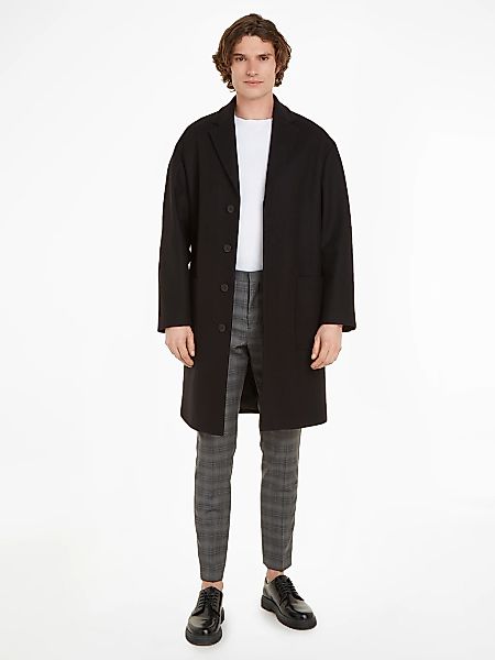 Calvin Klein Wollmantel "MODERN WOOL BLEND COAT", mit Markenlabel günstig online kaufen