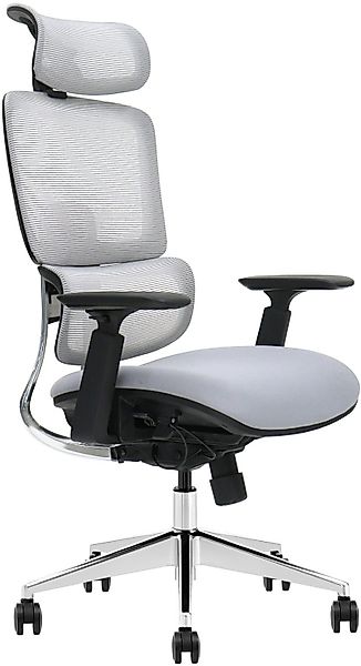 LMG Germany Bürostuhl, 3D-Armlehne, Mesh-Sitzfläche, Lendenstütze, günstig online kaufen