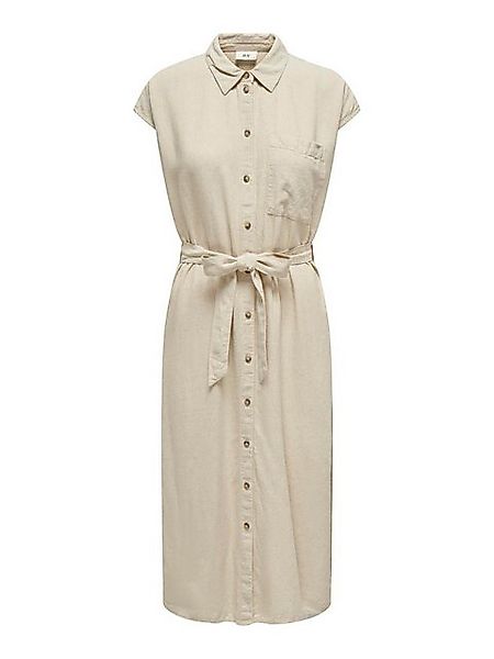 JACQUELINE de YONG Shirtkleid Midi mit Gürtel Knopfleiste Brusttaschen Kurz günstig online kaufen