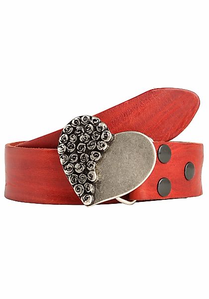 Rettungsring Gürtel Ledergürtel, mit austauschbarer Schließe "Rosenherz Hal günstig online kaufen
