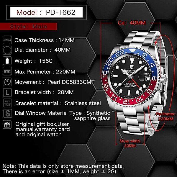 Pagani Design Automatikuhr Herren Uhr Edelstahl günstig online kaufen