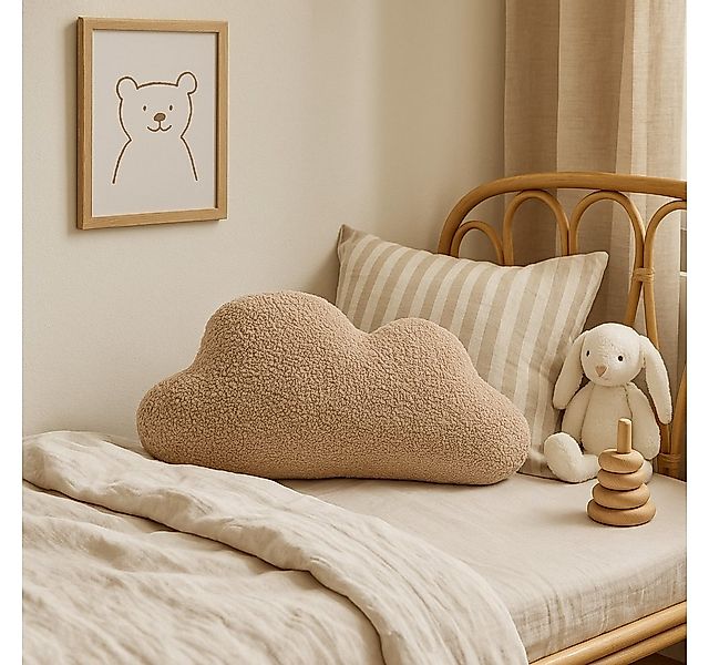 BABEES Dekokissen DEKOKISSEN Boucle Kuschelkissen Herz Wolke GROß 40x25, XX günstig online kaufen