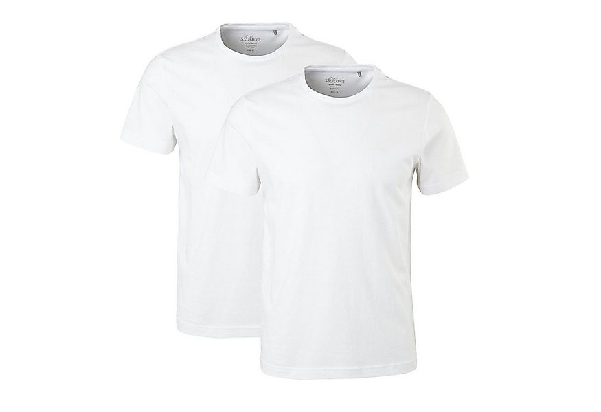 s.Oliver T-Shirt Casual (2-tlg) mit Logo, schlicht, unifarben, Basic, moder günstig online kaufen