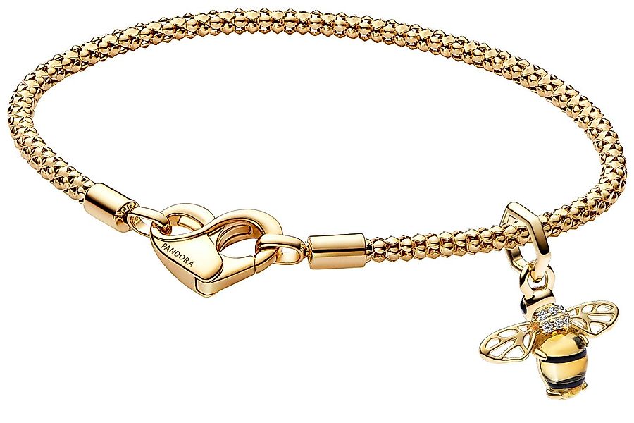 Pandora Charm-Armband Goldfarben Funkelnde Biene Geschenkset günstig online kaufen