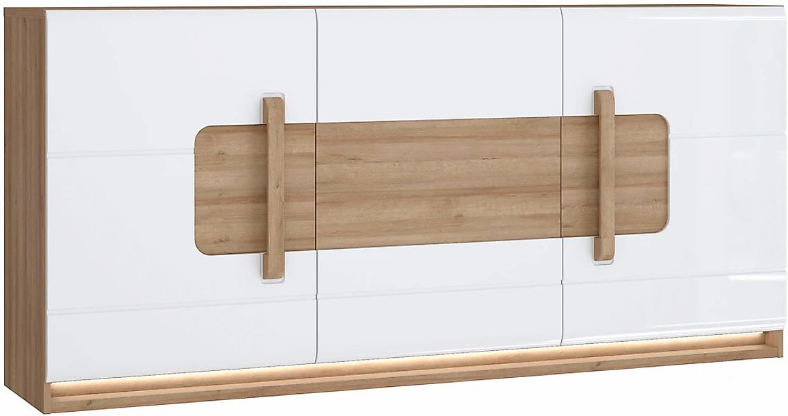 FORTE Sideboard "Attention", Sideboard, Beleuchtung, Soft Close, Stauraum günstig online kaufen