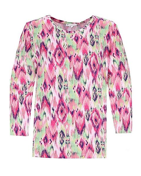 Hajo Blusenshirt Shirt Ikat-Print 3/4 Arm günstig online kaufen