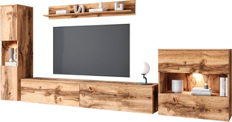 INOSIGN Wohnwand PARIS, Vitrine Türanschlag links/rechts günstig online kaufen