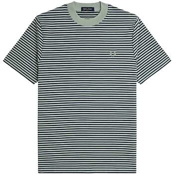 Fred Perry  T-Shirt Fine Stripe Heavyweight T-Shirt Bay Leaf günstig online kaufen