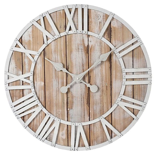 Wanduhr REFLENA, Ø 60 cm, Braun, günstig online kaufen