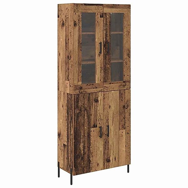 vidaXL Highboard Wandmontiert Altholz 69,5 x 34 x 180 cm Holzwerkstoff 3415 günstig online kaufen