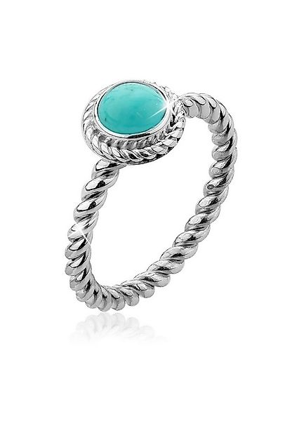 Nenalina Fingerring Howlith Türkis Geburtsstein Dezember 925 Silber günstig online kaufen