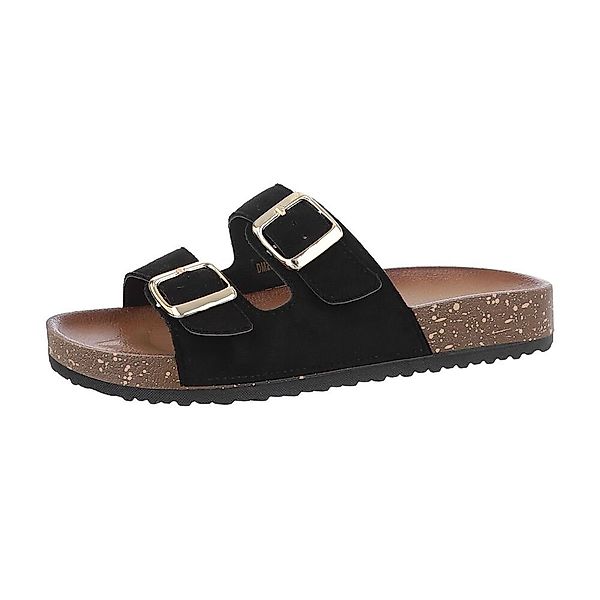 Ital-Design Damen Mules Freizeit Pantolette Flach günstig online kaufen