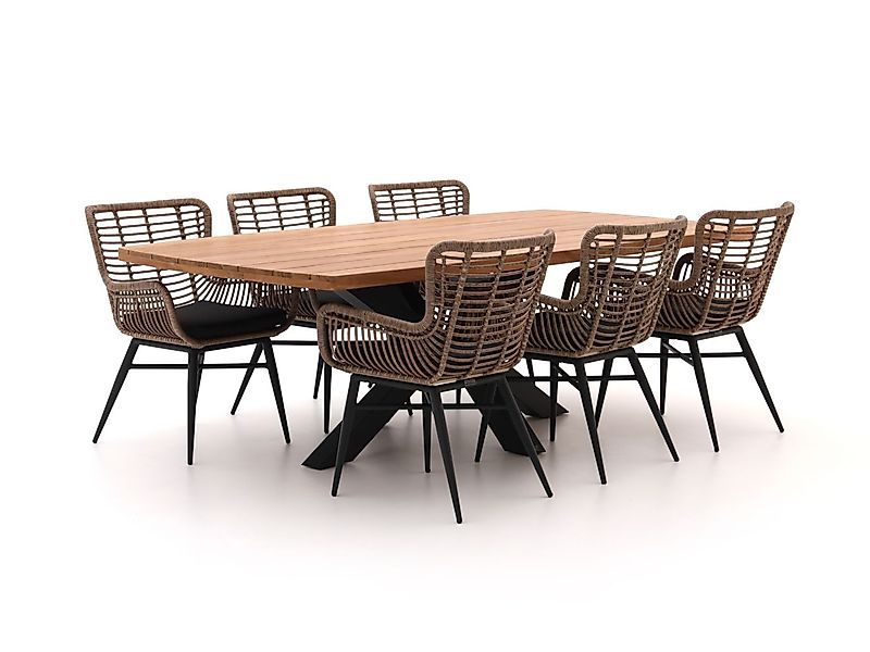 Intenso Asti/Induno Dänisch oval 240 cm Gartenmöbel-Set 7-teilig günstig online kaufen