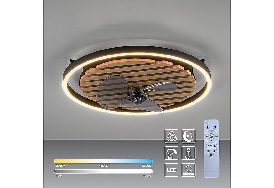 OTTO home Deckenleuchte Brockett - Akustikpaneele, Abschaltautomatik, CCT - günstig online kaufen