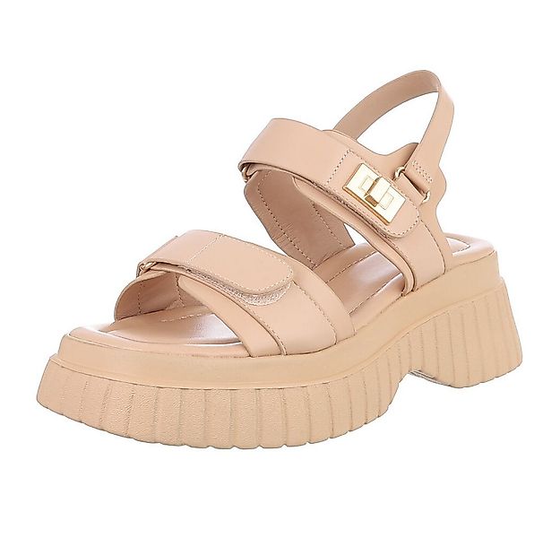 Ital-Design Modische Sandalen mit ergonomischer Sohle für Damen Plateausand günstig online kaufen