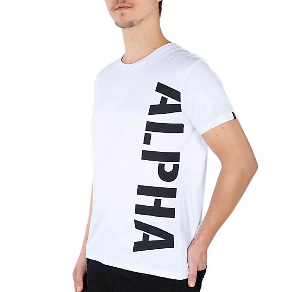 Alpha Industries Side Print Kurzärmeliges T-shirt XL White günstig online kaufen