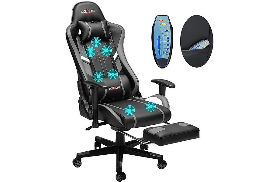 Douxlife Gaming-Stuhl (Ergonomischer Gaming Sessel mit Massagefunktion), 5 günstig online kaufen