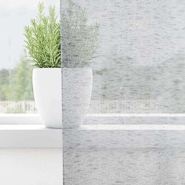 vidaXL Vorhang Voile-Vorhang 2 pcs Dunkelgrau günstig online kaufen